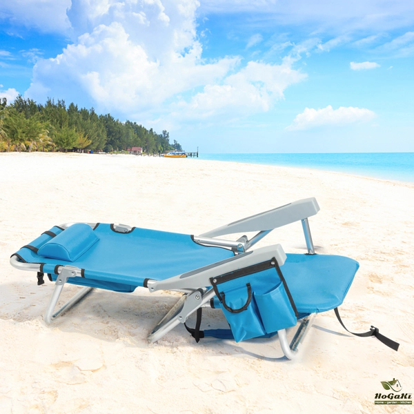  25* 25*32in 蓝色 沙滩椅 牛津布 银白色铝管 100.00kg 矮款 N001-27