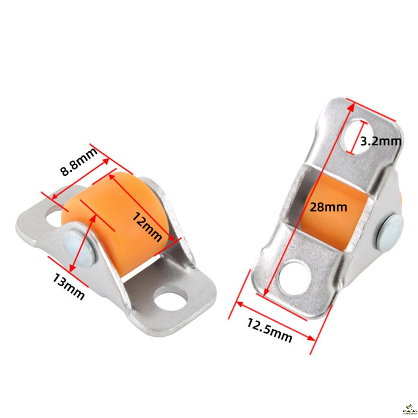 4 Pieces Silent Multipurpose Furniture Linear Wheel Small Wheel Castors for Workbench Shopping Carts Shelves Table Chair