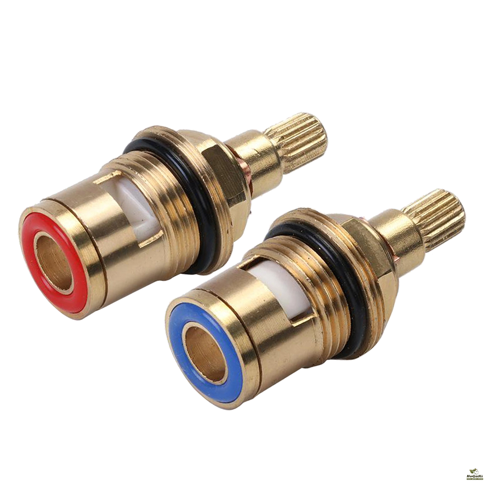 Universal Replacement Tap Valves Brass Ceramic Disc Cartridge Inner Faucet Valve for Bathroom, Clockwise or Anti-clockwise