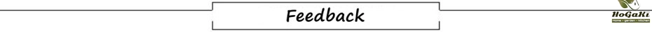 feedback
