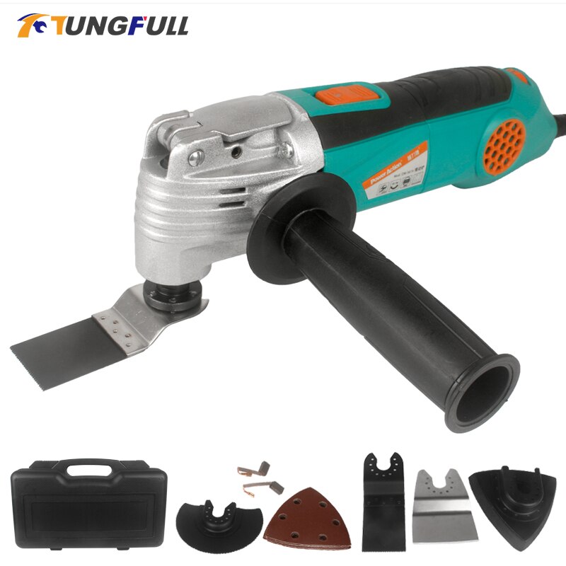 Oscillating Multi Tool Electric Trimmer Multi Angle Cutting Power Tool with Accessories Multi-function Electric Trimmer