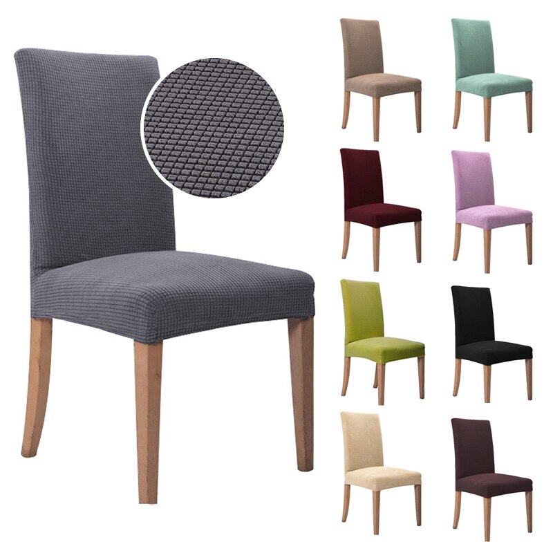 1/2/4/6 Pcs Dining Room Chair Cover Stretch Elastic Dining Chair Slipcover Spandex Case for Chairs housse de chaise