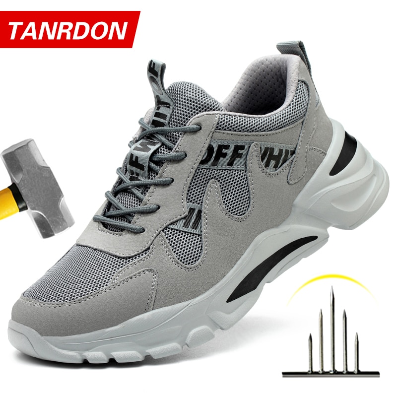 Construction Indestructible Shoes Men Steel Toe Cap Work Safety boot Safety Shoes Men Boots Camouflage Military Boots Work Shoes
