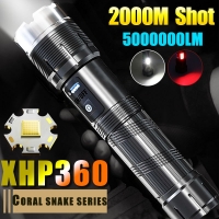 Most Powerful XLamp 36cores XHP360 LED Torch  XHP70 Long Shot 1500mters Tactical Flashlight USB Rechargeable Lamp for Camping