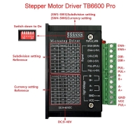 TB6600 Stepper Motor Driver Nema 23 Nema 34 42/57/86 Nema17 32 Segments 4.0A 42VDC CNC Engraving Machine Wood Router Mini Lathe