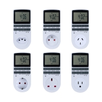 Electronic Digital Timer Switch 24 Hour Cyclic EU UK AU US BR FR Plug Kitchen Timer Outlet Programmable Timing Socket 220V
