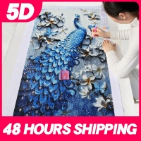 Meian 5D Special Shaped Diamond Painting Kit Peacock Animal Mosaic Dotz Embroidery Art Full Drill Glue Poured Canvas Home Decor