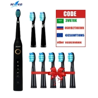 Sonic Electric Toothbrush SG-507 Adult Timer Teeth Whitening Brush 5Modes USB Rechargeable Tooth Brushes Replacement Heads Gift
