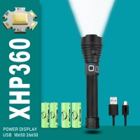 880000LM XHP360 LED Powerful Flashlight 12000mAh USB Recharge Flash Light Tactical Lantern 2500M Super Torch Camping Hand Lamp