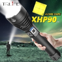 10000000Lumens Xlamp XHP70.2 XHP90 LED Flashlight LED Torch USB XHP50 Lamp Zoom Tactical Torch 18650 26650 Rechargeable Battey