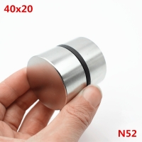 2pcs Neodymium Magnet N52 40x20 mm Super Strong Round Rare earth Powerful NdFeB Gallium metal magnetic speaker N35 40*20 Disc