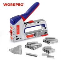 WORKPRO 4 IN 1 Heavy Duty Staple Gun for DIY Home Decoration Furniture Stapler Manual Nail Gun with 4000 Staples Nailer