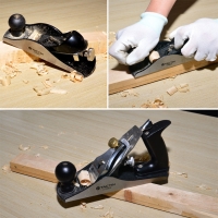 1 Mini Hand Planers +5 pcs Waterproof Sandpaper Hand Push Cast Iron wood Planer Cutter Diy Woodworking Hand Tools