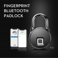 Portable Bluetooth USB Charging Smart Padlock IP66 Waterproof Fingerprint Lock For Anti-Theft Security Door Bag Locker Luggage