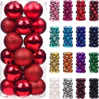 24/36Pcs Christmas Ball Christmas Tree Decoration Ornaments for Home Room Decor New Year Navidad Pendant Ball DIY Accessories
