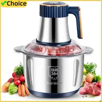 Electric Meat Grinders 5L Food Crusher Stainless Steel Multifunctional Vegetable Slicer Processor Chopper Kitchen Blenders