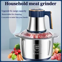 304 Stainless Steel Electric Meat Grinder - Multifunctional Food Processor for Slicing  Mincing & Baby Food