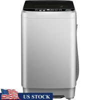 Full Automatic Portable Washing Machine 10 Washing Programs Child Lock Compact Design 2 in 1 Washer and Spin Dryer RV Dorms