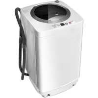 Giantex Portable Washing Machine, Full Automatic Washer and Dryer Combo,with Built-in Pump Drain 8 LBS Capacity Compact Laundry