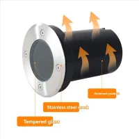 ABWP-GU10 Underground Lamp Housing Floor Lamp Outdoor Ground Spot Landscape For GU10 Bulb Casing