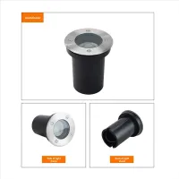 GU10 Underground Lamp Housing Garden Path Buried Lamp For GU10 Bulb Casing Roundab13