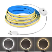 Bathroom Lights Mirror LED Light COB Strip Home Decoration USB LED Lamp with Sticker Tape Vanity Makeup Light for Dressing Table