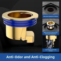 Toilet Copper Floor Drain Core Anti Odor and Insect Repellent Device Springboard Gravity Self Sealing Core Directly Plugged