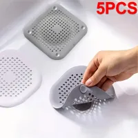 5/1PCS Hair Catcher Filter Sink Anti-blocking Strainer Bathtub Shower Floor Silicone Stopper Cover Kitchen Bathroom Accessor