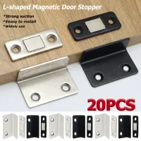 Punch Free Cabinet Catches Strong Magnetic L-shaped Closet Door Closer Ultra Thin Invisible Anti Collision Furniture Hardware
