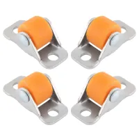 4 Pieces Silent Multipurpose Furniture Linear Wheel Small Wheel Castors for Workbench Shopping Carts Shelves Table Chair