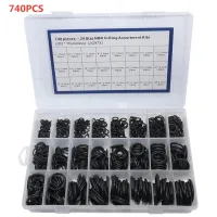 NBR 740/1200pcs NBR O-ring set nitrile rubber black O-ring oil-resistant, wear-resistant and waterproof NBR ORing sealing