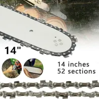 14 Inch Metal Chain Saw 52 Drive Link 3/8 Chain Link Chainsaw Inch Household Feller Pliers Wood Cutting Chainsaw Accessories