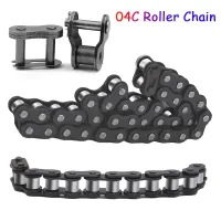 04C Roller Chain Pitch 6.35mm Carbon Steel Drive Chain Joints Industrial Transmission Single Row Chain 0.5/1/1.5/5/10Meters