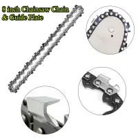8 inch Chainsaw Chain & Guide Plate 1/4