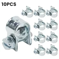 10pcs Hose Clamp Fuel Line Clamp Water Pipe Clip Seal Welding Clip For Fuel Gas Pipe Cable Coolant Radiator Anticorrosive