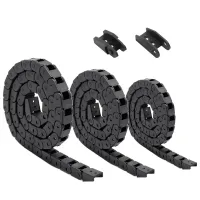 1 Meter Plastic Cable Chain 1M Wire Carrier Drag Chain With End Connector Chains for CNC Router Machine CNC Cable Channel