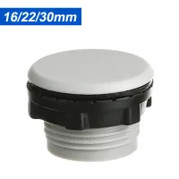 1/5/10/50Pcs Hole Plugs End Cap 16/22/30mm Grey/Black Dustproof Distribution Cabinet Button Panel Round Plug Plastic Thread Plug