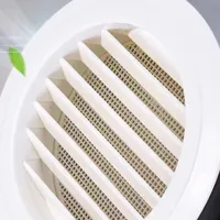Exterior Wall Air Vent Grille Plastic Round Air Exhaust Vent Grille Ducting