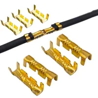 60/120PCS 453U-shaped Electrical Cable Connectors Tab Cold Insert Wire Connector Electricos Small Ceeth Terminal 0.3 -2.5mm²