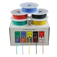 （5 Colors Mix Kit）Heat Resistant Flexible Silicone Wire 30/28/26/24/22/20/18/16AWG Stranded Cable Electrical Tinned Copper Wires