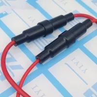 10pcs Wire Line Holder 22AWG Screw Types Fuse Holder 5x20mm/6x30mm Fuse Holder Preventing Short Circuits Auto Parts