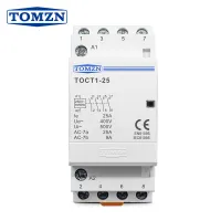 TOCT1 4P 25A 220V/230V 50/60HZ Din rail Household ac Modular contactor  4NO