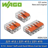 10pcs Original Wago wiring terminal 221-412 221-413 221-415 Wiring connector