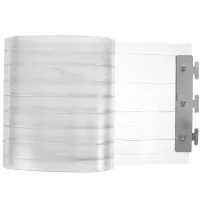 2 Pcs Clear Plastic Door Curtain Transparent Strips Insulated Thermal Barrier Walk In Freezer Curtains Doorway Entrance Gate