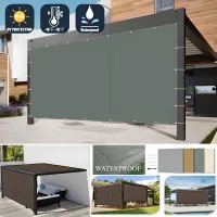 Waterproof Sun Shade Cloth with Grommets Rectangle Garden Fencing Trellis UV Block Patio Canopy Pool Camping Awning Shelter