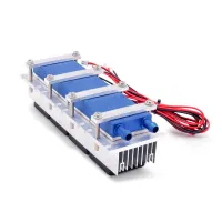 288W/144W Thermoelectric Peltier Refrigeration Cooler 12VDC 30A Semiconductor Cooling System DIY Kit for Air Conditioning Fan