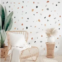 Color irregular geometric pattern wall stickers bedroom living room classroom wall decoration stickers