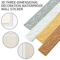 Self-Adhesive Waistline Skirting Line Decor Strip Wall Stickers Border DIY Room Decor Home Waterproof Baseboard Wallpaper Stick