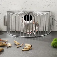 Stainless Steel Side Drain Cover Corner Drainage Grille Filter Screen Anti blocking Anti Mouse Rooftop Balcony Floor Drain Cover