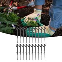 20pcs Gutter Clips Keep Your Gutters Clean With Gutter Brush Clips 20pk Black/Gray  Plastic Fixing Clips Prevent Blockages